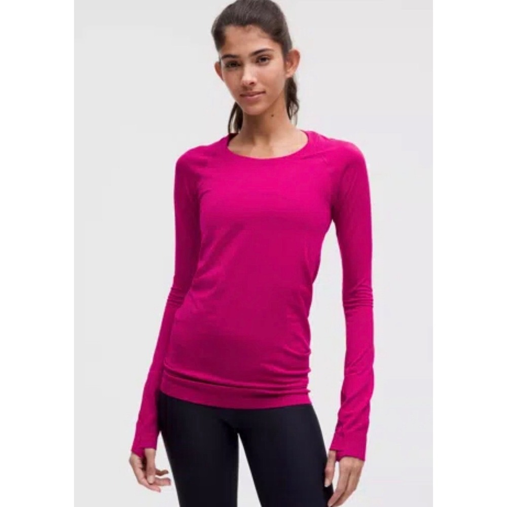 Lululemon Swiftly Tech Long Sleeve Shirt Ripened Raspberry Pink Size 0